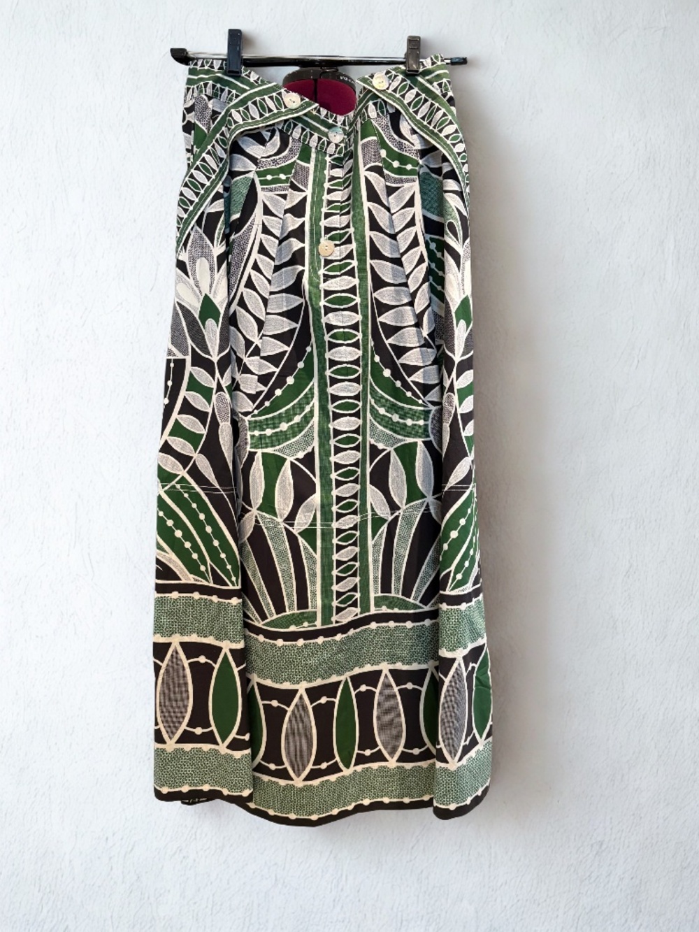 FARM Rio Lace Nature Leaf Print Skirt, Medium, Leaf Print - Picture 6 of 9